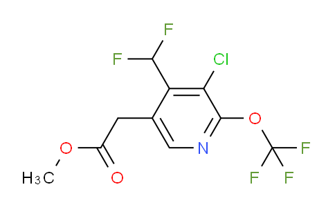 AM173734 | 1806250-58-7 | Methyl 3-chloro-4-(difluoromethyl)-2-(trifluoromethoxy)pyridine-5-acetate