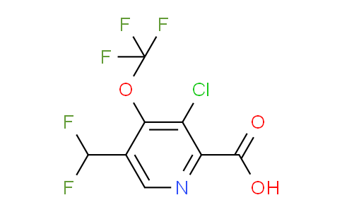 AM173858 | 1804640-88-7 | 3-Chloro-5-(difluoromethyl)-4-(trifluoromethoxy)pyridine-2-carboxylic acid