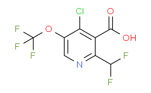 AM173865 | 1804662-34-7 | 4-Chloro-2-(difluoromethyl)-5-(trifluoromethoxy)pyridine-3-carboxylic acid