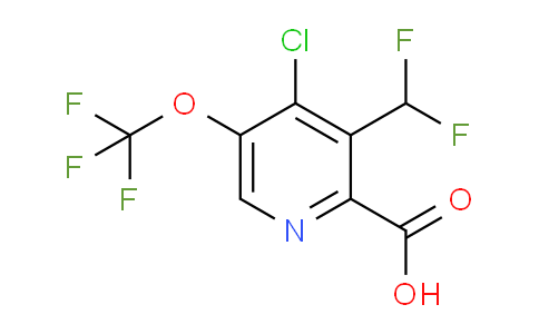 AM173873 | 1806101-45-0 | 4-Chloro-3-(difluoromethyl)-5-(trifluoromethoxy)pyridine-2-carboxylic acid