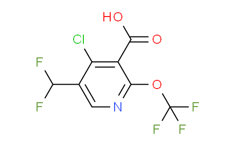 AM173874 | 1804554-45-7 | 4-Chloro-5-(difluoromethyl)-2-(trifluoromethoxy)pyridine-3-carboxylic acid