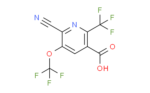 2-Cyano-3-(trifluoromethoxy)-6-(trifluoromethyl)pyridine-5-carboxylic acid