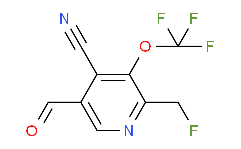 4-Cyano-2-(fluoromethyl)-3-(trifluoromethoxy)pyridine-5-carboxaldehyde