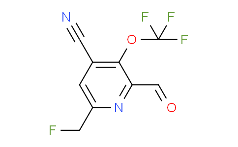 4-Cyano-6-(fluoromethyl)-3-(trifluoromethoxy)pyridine-2-carboxaldehyde