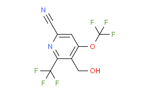 6-Cyano-4-(trifluoromethoxy)-2-(trifluoromethyl)pyridine-3-methanol