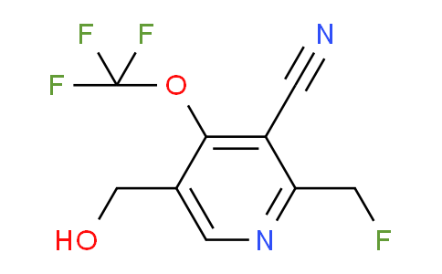 3-Cyano-2-(fluoromethyl)-4-(trifluoromethoxy)pyridine-5-methanol