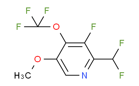 2-(Difluoromethyl)-3-fluoro-5-methoxy-4-(trifluoromethoxy)pyridine