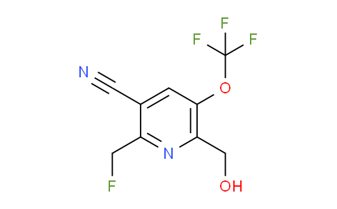 3-Cyano-2-(fluoromethyl)-5-(trifluoromethoxy)pyridine-6-methanol
