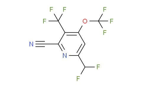 2-Cyano-6-(difluoromethyl)-4-(trifluoromethoxy)-3-(trifluoromethyl)pyridine