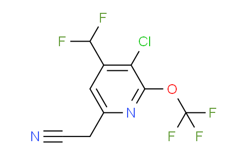 AM174018 | 1804553-82-9 | 3-Chloro-4-(difluoromethyl)-2-(trifluoromethoxy)pyridine-6-acetonitrile