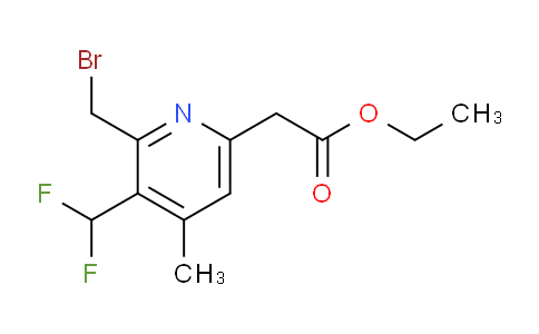 AM17405 | 1361846-41-4 | Ethyl 2-(bromomethyl)-3-(difluoromethyl)-4-methylpyridine-6-acetate