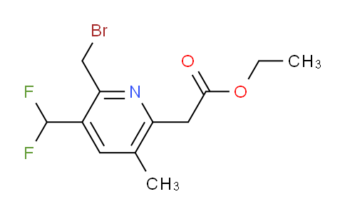 AM17407 | 1361698-31-8 | Ethyl 2-(bromomethyl)-3-(difluoromethyl)-5-methylpyridine-6-acetate