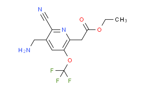 AM174070 | 1804300-76-2 | Ethyl 3-(aminomethyl)-2-cyano-5-(trifluoromethoxy)pyridine-6-acetate