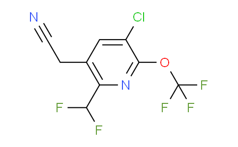 AM174104 | 1804327-86-3 | 3-Chloro-6-(difluoromethyl)-2-(trifluoromethoxy)pyridine-5-acetonitrile