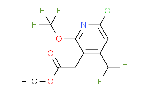 AM174125 | 1803964-62-6 | Methyl 6-chloro-4-(difluoromethyl)-2-(trifluoromethoxy)pyridine-3-acetate