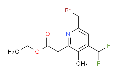 AM17413 | 1361854-72-9 | Ethyl 6-(bromomethyl)-4-(difluoromethyl)-3-methylpyridine-2-acetate