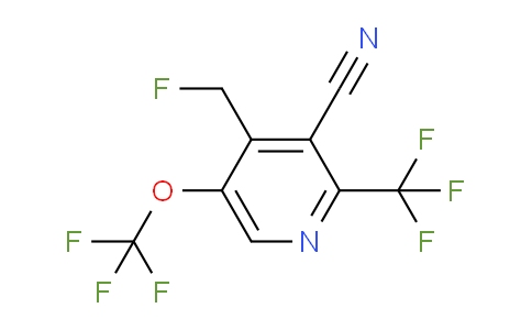 3-Cyano-4-(fluoromethyl)-5-(trifluoromethoxy)-2-(trifluoromethyl)pyridine
