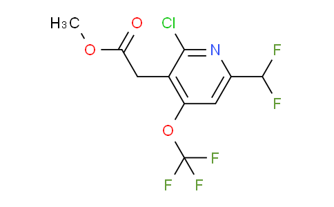 Methyl 2-chloro-6-(difluoromethyl)-4-(trifluoromethoxy)pyridine-3-acetate