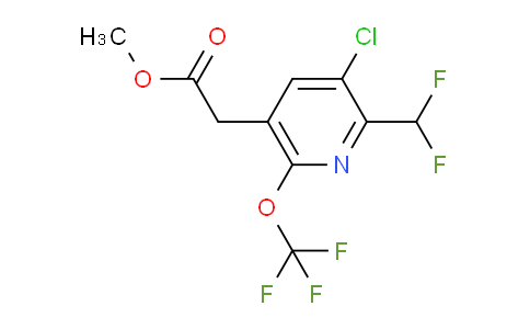 Methyl 3-chloro-2-(difluoromethyl)-6-(trifluoromethoxy)pyridine-5-acetate