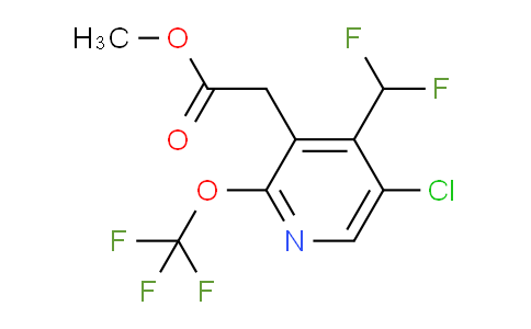 Methyl 5-chloro-4-(difluoromethyl)-2-(trifluoromethoxy)pyridine-3-acetate