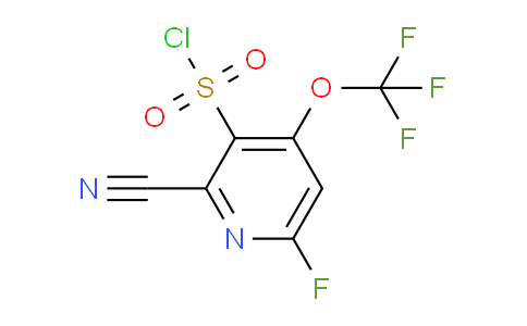 2-Cyano-6-fluoro-4-(trifluoromethoxy)pyridine-3-sulfonyl chloride