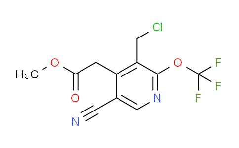 Methyl 3-(chloromethyl)-5-cyano-2-(trifluoromethoxy)pyridine-4-acetate