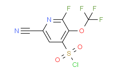 6-Cyano-2-fluoro-3-(trifluoromethoxy)pyridine-4-sulfonyl chloride