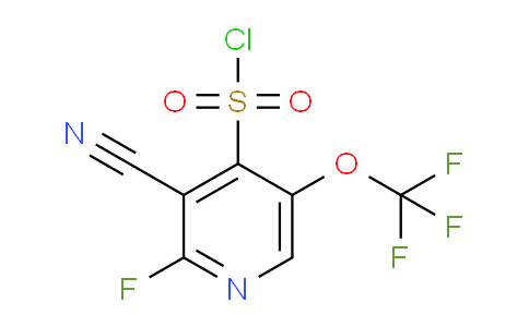 3-Cyano-2-fluoro-5-(trifluoromethoxy)pyridine-4-sulfonyl chloride