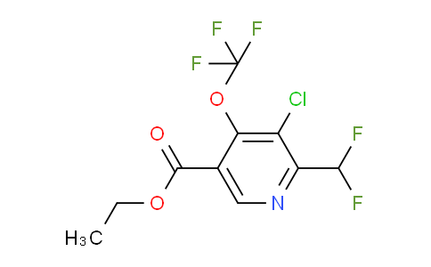 AM174195 | 1804474-14-3 | Ethyl 3-chloro-2-(difluoromethyl)-4-(trifluoromethoxy)pyridine-5-carboxylate