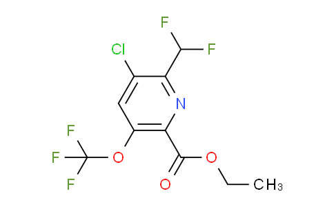 AM174200 | 1804710-87-9 | Ethyl 3-chloro-2-(difluoromethyl)-5-(trifluoromethoxy)pyridine-6-carboxylate