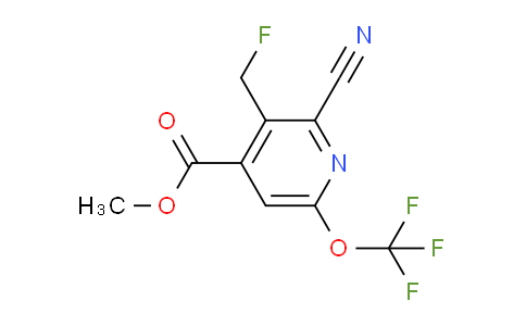Methyl 2-cyano-3-(fluoromethyl)-6-(trifluoromethoxy)pyridine-4-carboxylate