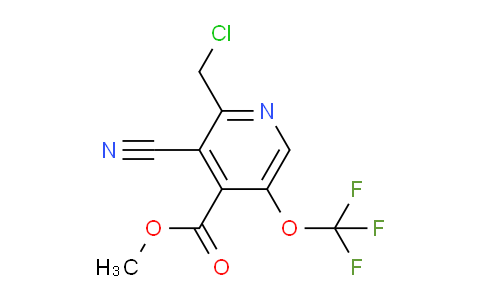 Methyl 2-(chloromethyl)-3-cyano-5-(trifluoromethoxy)pyridine-4-carboxylate