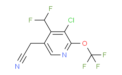 AM174243 | 1804325-66-3 | 3-Chloro-4-(difluoromethyl)-2-(trifluoromethoxy)pyridine-5-acetonitrile