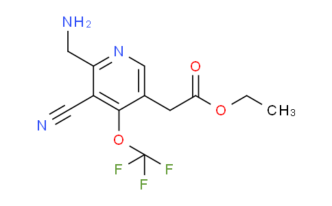 AM174279 | 1804675-54-4 | Ethyl 2-(aminomethyl)-3-cyano-4-(trifluoromethoxy)pyridine-5-acetate