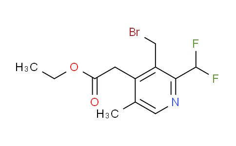 AM17430 | 1361846-56-1 | Ethyl 3-(bromomethyl)-2-(difluoromethyl)-5-methylpyridine-4-acetate