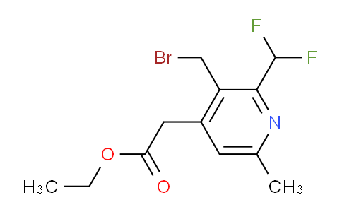 AM17432 | 1361868-51-0 | Ethyl 3-(bromomethyl)-2-(difluoromethyl)-6-methylpyridine-4-acetate