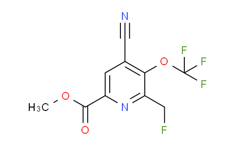 Methyl 4-cyano-2-(fluoromethyl)-3-(trifluoromethoxy)pyridine-6-carboxylate
