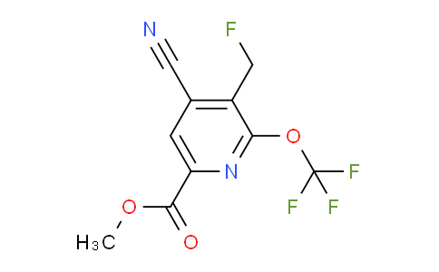 Methyl 4-cyano-3-(fluoromethyl)-2-(trifluoromethoxy)pyridine-6-carboxylate
