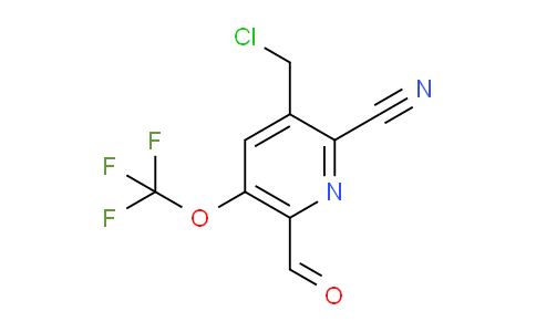 AM174339 | 1804299-31-7 | 3-(Chloromethyl)-2-cyano-5-(trifluoromethoxy)pyridine-6-carboxaldehyde