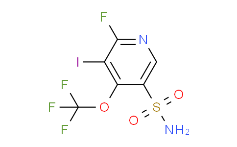 2-Fluoro-3-iodo-4-(trifluoromethoxy)pyridine-5-sulfonamide