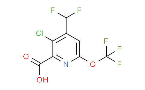 3-Chloro-4-(difluoromethyl)-6-(trifluoromethoxy)pyridine-2-carboxylic acid