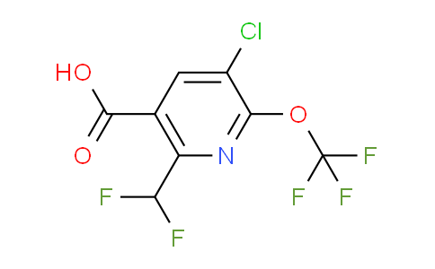 AM174360 | 1806101-51-8 | 3-Chloro-6-(difluoromethyl)-2-(trifluoromethoxy)pyridine-5-carboxylic acid