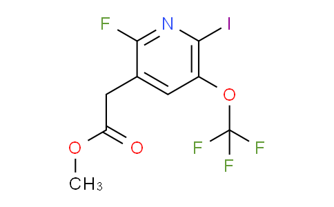 Methyl 2-fluoro-6-iodo-5-(trifluoromethoxy)pyridine-3-acetate