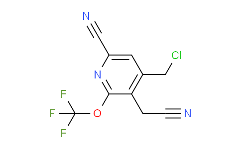 4-(Chloromethyl)-6-cyano-2-(trifluoromethoxy)pyridine-3-acetonitrile