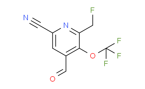 6-Cyano-2-(fluoromethyl)-3-(trifluoromethoxy)pyridine-4-carboxaldehyde