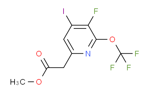 Methyl 3-fluoro-4-iodo-2-(trifluoromethoxy)pyridine-6-acetate