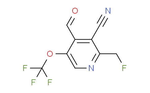3-Cyano-2-(fluoromethyl)-5-(trifluoromethoxy)pyridine-4-carboxaldehyde