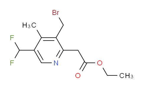 AM17442 | 1361854-85-4 | Ethyl 3-(bromomethyl)-5-(difluoromethyl)-4-methylpyridine-2-acetate