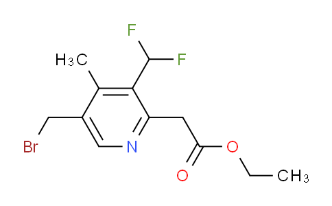 AM17443 | 1361694-70-3 | Ethyl 5-(bromomethyl)-3-(difluoromethyl)-4-methylpyridine-2-acetate