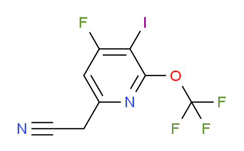 4-Fluoro-3-iodo-2-(trifluoromethoxy)pyridine-6-acetonitrile
